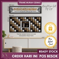 High UV PRINTING FRAME Buttonscarves HUSNA BIG SIZE/FRAME 99-names Of ALLAH