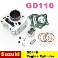 PuraAutoRepair Suzuki Haojue GD110 Motorcycle Engine Cylinder block Cylinder Head Gasket piston ring