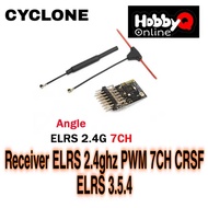 CYCLONE ELRS 2.4G PWM 6CH / 7CH CRSF Receiver Support ELRS 3.2 PWM/CRSF Protocol Copper Pipe Antenna