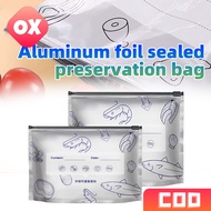 Aluminum Foil Freezer Bag Aluminum Foil Storage Bag 10Pcs Large Capacity Reusable Freezer Safe Bag
