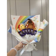 Capybara Graduation Bouquet Rainbow Bouquet