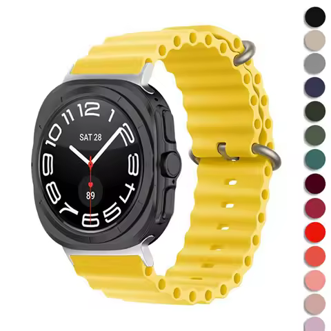 Ocean Strap For Samsung Galaxy Watch 7 Ultra 47mm sport Silicone 22mm watch Bracelet correa Galaxy W