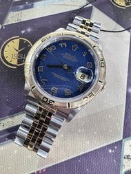 🌈🌈新返貨啦🌈🌈Vintage Rolex DateJust爬山虎 16263💙💙原裝藍電腦面操兵字 淨錶 跟原裝勞力士金鋼五珠帶💙💙C1838（廣華街店）