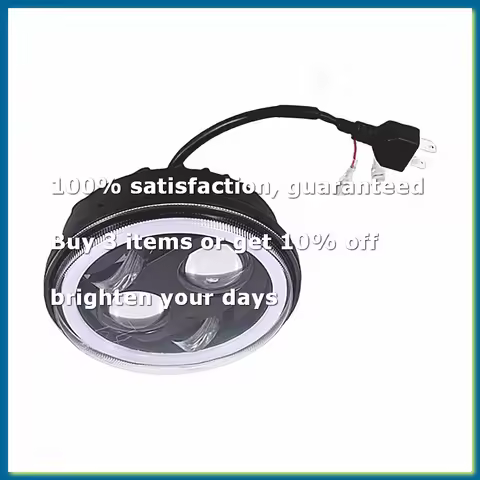 5.75 LED Headlight, 5-3/4 Motorcycle Headlight with White DRL for Iron 883 Dyna Street BobA09G