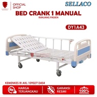 Bed Manual 1 Crank Tempat Tidur Ranjang Pasien Rumah Sakit Hospital
