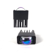 Mini Motorcycle Grid Light Grille Light Laser Matrix Yellow White LED Spotlight Headlight Car Grid U