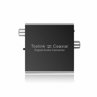 สองทิศทางโคแอกเซียลกับออปติคอลช่องต่อสัญญาณเสียงSPDIF สเตอริโอ Toslink ไปยัง Coaxial และ Coaxial ไปย