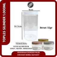 1000ml Premium Tube Jar | 1000ml Plastic Jar | Cookie Jar | 1000ml Cylinder Jar