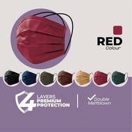 Black Blue Headloop 50pcs Face Mask 3ply Hijab style -  Premium Grade 50pcs/Box KKM Approved