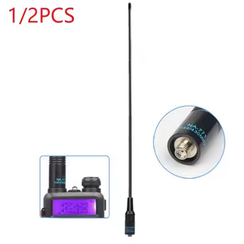 1/2PCS Walkie Talkie Antenna Quansheng UV-K5 NA-771 SMA-F UHF VHF 136~174 Mhz 400~470Mhz Two Way Rai