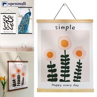 【OMALL】 Magnetic Wooden Picture Hanger Frames Poster Photos Wall Art Canvas Prints Paintings Teak Pi
