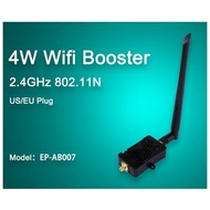4W 4000mW 802.11b/G Wifi Wireless Amplifier Router 2.4Ghz WLAN ZigBee BT Signal Booster with Antenna