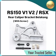 Rear Caliper Bracket + Screw RS150 RS150R RSX RSX150 Holder Stay Tapak Brake Kaliper Brek Brak Pump