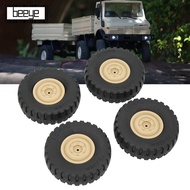 BEEYE 4Pcs/Set RC Car Wheels, High Performance 70mm Diameter RC Tires, Durable Rubber Replacement RC
