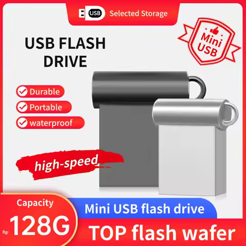 Mini Drive 128G USB Flash Drive 64Gb High Speed Pendrive Memory USB Stick 32Gb Metal Gb USB Pen Driv