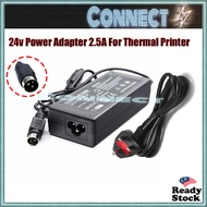 24v 2.5A Power Adapter 3 Pin for Thermal Printer Adapter Thermal Printer Power Adapter 24v 3A Power Adapter 3 Pin