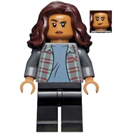 Lego Marvel Super Heroes SH0776: MJ (Michelle Jones) - Dark Bluish Gray Plaid Jacket, Dark Brown Wav