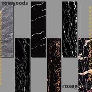 ROSEGOODS1 Floor Tile Sticker, Self Adhesive Windowsill Skirting Line, Home Decor PVC Marble Grain Waterproof Waist Line