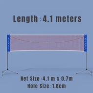 Quality 4.1 / 5.1 / 6.7 Meter Portable Adjustable Badminton Pickleball Net Outdoor Net Post Tiang Ja