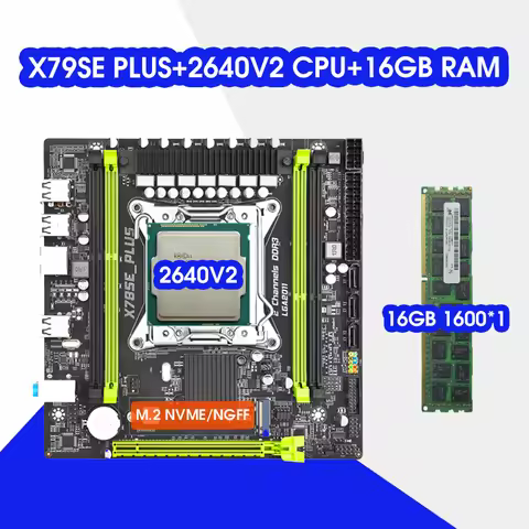 X79 LGA2011 Motherboard Micro ATX X79 Kit With 2640 V2 +16GB DDR3 RAM Combo Placa Mae Office Assembl