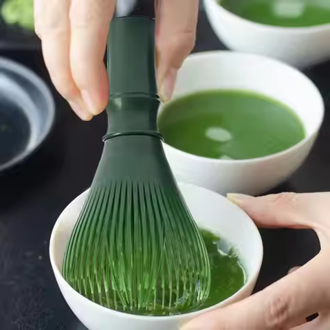 Matcha Green Tea Brushes Traditional Matcha Whisk Reusable Resin Matcha Whisk Chasen Dishwasher Safe