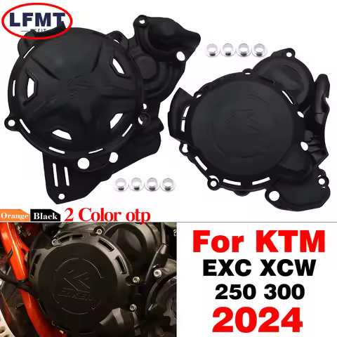 New 2024 For KTM EXC XCW XC-W 250 300 TPI Clutch Protector Ignition Guard Cover PRO 2T For Husqvarna