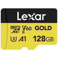 NEW Lexar Professional Gold UHS-II V60 Micro SD Card 128Gb 280MBps 4K