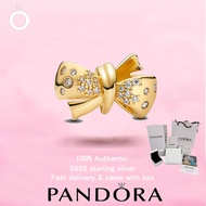 （67）Hot selling 100% Women's jewelry Gold Plated Sparkling Bow Charm