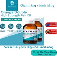 [Genuine Import] Combo 2 Bottles Of Omega Fish Oil Support For Heart, Eyes And Skin Blackmores Double Omega High Strength 90 Tablets