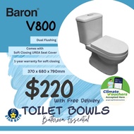 [Climate Voucher] Baron V800 Toilet Bowl (Singapore)