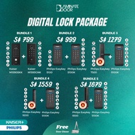 Digital Lock Package | Hafele, Solity, Philips, Zigbang, Igloohome, Kaiser+ Digital Door and Gate Locks Bundle
