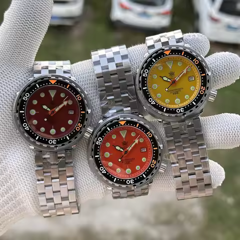 2025 Tuna Can Classic Watch For Men STEELDIVE SD1975C Super Luminous Ceramic Bezel 300M Waterproof N