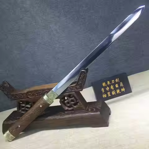 62cm Traditional Japanese short spring steel samurai sword sharp ninja katana full tang Weapons Shir