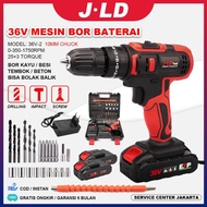 Terbaru!! JLD Mesin Bor Baterai cas 10mm jld tool Impact Bor Baterai