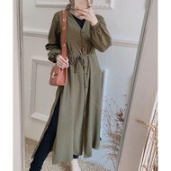 Baju Atasan Muslim Wanita Shafa Long Tunik Tunic Moscrepe Murah Terbaru Kekinian LZDFA / Baju Dewasa