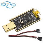 Modul Penukar Serial USB ke TTL FT232R, Papan Kecil Cip FT232RL untuk Arduino ESP32 UART, Kabel Muat