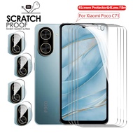 8in1 For Xiaomi Poco C71 6.88 Inch Screen Protector Tempered Glass Poco C71 POCO C71 Lens Protect Gl