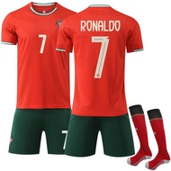 25 and 26 Portugal home 7 Cristiano Ronaldo football jersey for children and adults