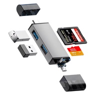 Kebidumei 8 In 1 USB C CF Card Reader USB 3.0 Type CTF CF MSD Memory Card Reader OTG USB Card Reader