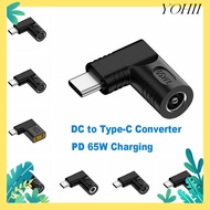 YOHII DC to Type C Converter 5v 9v 12v USB C Connector Square Plug Laptop Charger for //