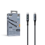 XPower CC240B 1M 240W PD 3.1鋁合金 TYPE-C>TYPE-C USB 4.0傳輸充電線
