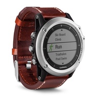 Garmin Fenix3 Sapphire/Siver Leather Brown Band