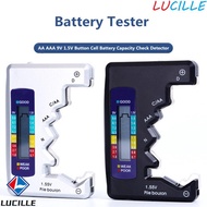 LUCILLE Battery Capacity Detector LCD 9V Battery Level Tester Voltage Meter Voltmeter Tester Battery