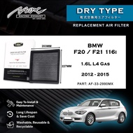 BMW F20 F21 116i 1.6L 2012 to 2015 33-2990MX Max Racing Exhaust Performance Dry Type Air Filter