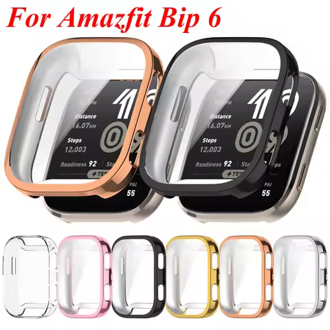 TPU Watch Case for Amazfit Bip 6 Full Coverage Cover Anti-scratch Screen Protector For Huami Amazfit