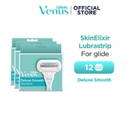 [Bundle of 3] Gillette Venus Deluxe Smooth Sensitive 4 Razor Blade Refills / Cartridges