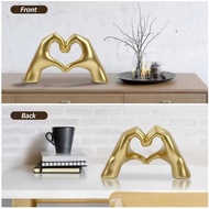 Creative Nordic Simple Style Love Gesture Ornaments Heart-Shaped Finger Gesture Statue Small Ornamen