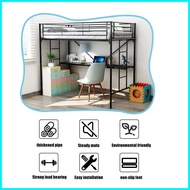 Loft Bed Frame Double Deck Bed Load-bearing Metal Stainless Steel Tube Bed Children Bed Iron Bed