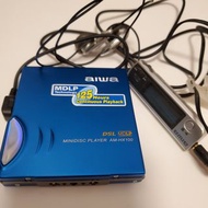Aiwa AM-HX100 MD機 (鈦金屬藍色)
