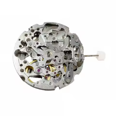 For Miyota 8N24 Watch Movement 25.6mm 3-Hand 21 jewels Automatic Mechanical Movement Skeletonized Se